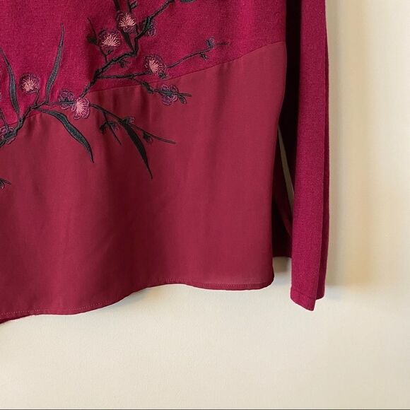 Le Château Floral Asymmetrical Chiffon Hem - Picture 4 of 8